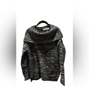 Workshop Republic Clothing Charcoal and Light Gray Turtleneck Sweater
